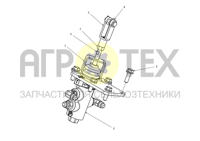 Установка главного тормозного цилиндра (88666954F) (№6 на схеме)